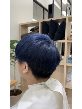 倶楽部ヘアーズ 醍醐本店(HAIR'S) ネイビーブラック　校則OK暗めカラー/伏見/醍醐/20代/30代/学生