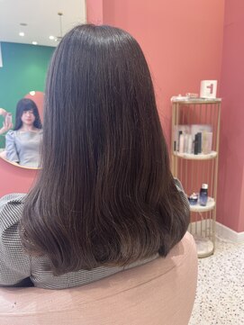 モア 岡崎(more) 【透けグレージュ】ブリーチなしWカラー/more岡崎店 大山