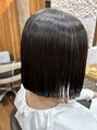 オートクチュール ランコントレ 七条店(Haute Couture Rencontrer) 縮毛矯正をいかしたボブスタイル♪普段のお手入れも楽ちんです！