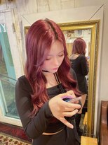 トロニー(TLONY)&nbsp;エクステ/エクステごとカラー/暖色系/ワンホン/渋谷/赤系/韓国風