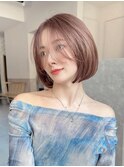 前髪なしボブ♪レイヤーカット