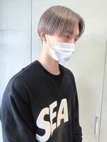 【田中杏実】モテ髪イケメン韓国風コンマヘア/透明感ベージュ