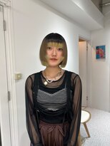 ペレ 渋谷(PELE)&nbsp;ホワイトグレージュ/デジタルパーマ/チェリーブラウン/渋谷