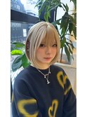 顔周り軽めのレイヤーボブ♪髪質改善