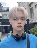 韓国センターパートハイトーン ショートセンターパート