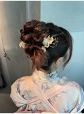 【高めアップ】/結婚式/浴衣/着付け/銀座/ヘアセット/アレンジ