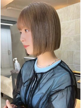 ドロシー 郡山桑野店(Dorothy) ミニウルフチェリーブラウンホワイトグレージュフェザーパーマ