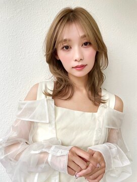 カバーヘア 上尾西口店(COVER HAIR) 透明感ミルクティーベージュ◎小顔韓国風レイヤーカットp上尾