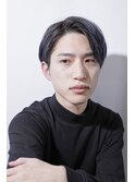 サーフカール/刈り上げセンターパート/ブルーブラック[渋谷]