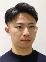 ヨシザワインク プレミアム 横浜 桜木町店(YOSHIZAWA Inc. PREMIUM) メンズスポーティーツーブロックショートアップバングスタイル