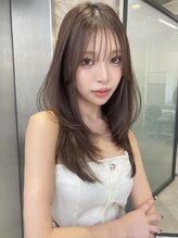 ブリーチなしで叶う☆透明感が続く中明度カラー　ブリーチなしWカラー/中明度カラー/透明感/学生/学割U24