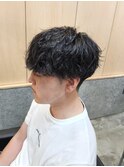 MEN’S HAIR/サーフカール/刈り上げセンターパート/ツイスト