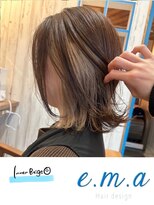 エマヘアデザイン(e.m.a Hair design) インナーベージュ