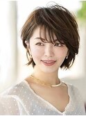ショートボブ/前髪長め/小顔ショート/30代/40代/50代