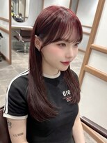 シャルム 溝の口店(charme)&nbsp;ワンホンレイヤー顔まわりカットニュアンスウルフ前髪カット