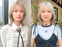 ミディアムレイヤースタイル