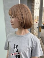 クプラ(Qpula)&nbsp;【qpula 城慎太郎】レイヤーボブ＋ハイトーンベージュ