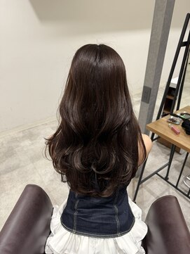 キャパ セントラル 天神 大名店(CAPA central) 髪質改善 チョコレートブラウン 艶髪レイヤーカット