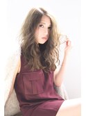 こなれベージュのパート分けスタイル