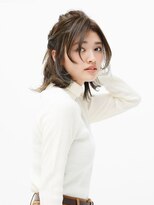 アース 北谷店(HAIR&MAKE EARTH)&nbsp;ロープ編みハーフアップ