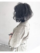 ヘアーアンドアトリエ マール(Hair&Atelier Marl)&nbsp;【Marl】ブルーグレージュの無造作ボブ♪