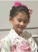 七五三の7歳女の子。