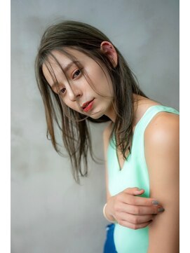 オースティン 門前仲町(AUSTIN) 大人かわいい前髪セシルカットココアブラウンフリンジウェーブ