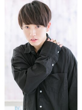 ミック 日暮里店(miq) 前下がりやわらかツーブロック刈り上げマッシュb1