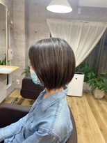 エルド(eld)&nbsp;ミニボブ×ハイライト　30 40 50代 大人可愛い