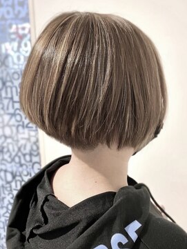 フレイムスヘアデザイン(FRAMES hair design) ミニボブ☆前下がり♪耳掛け