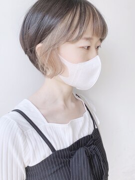 モリオフロムロンドン 原宿本店(morio from London) 【morio原宿】ショート　インナーカラー　ベージュ