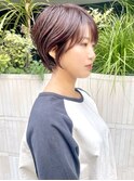 ピンク小顔束感ショートボブカット担当カタダ【堀江/新町】