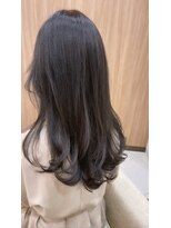 髪質改善ツヤツヤロング透明感暗髪ヘア
