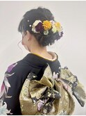 【BelleCoupes】着付けヘアセット 生花アレンジ 着物ヘア 大阪