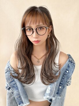 ラグーンアライブ(LAGOON ALIVE) -LAGOON ALIVE-新田/前髪/ハイライト/ダブルカラー/グレージュ