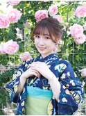 〈avant〉浴衣ヘア　ポニーテールアレンジ