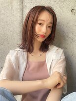 エミュ 天文館店(eMu)&nbsp;ぷつっとボブにフェイスレイヤー×ラベンダーブラウン