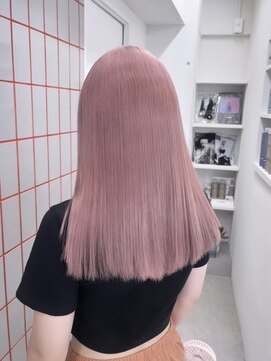 ペレ 渋谷(PELE) 前髪/マチルダボブ/ピンクベージュ/インナーグレージュ/渋谷