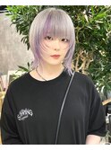white silver × lavender