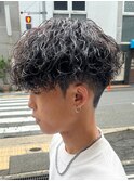 波巻きパーマスパイラルパーマツイストスパイラルパーマメンズ