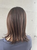 アチーブリス(achieve Liss)&nbsp;外ハネミディアム♪大人可愛いマロングレージュカラー