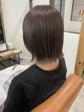 ニコ 四街道(nico) パツっとボブ/ナチュラルブラウン/四街道【nico】