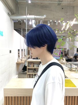 カシェル(cashel kishaba) ショート×ネイビー