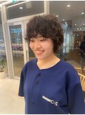 【自由が丘】ショートウルフ×リッジパーマ