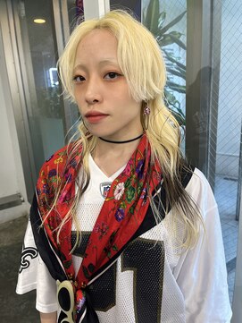 レコ 渋谷(LECO) ブリーチのみのデザインカラー