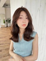 アグ ヘアー オニキス いわき泉町店(Agu hair onyx) 《Agu hair》カジュアル外巻セミ×numberA.ベースケアミルク