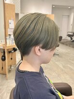 オレンジ梅田店(ORANGE)&nbsp;刈り上げ/マッシュショート/オリーブカラー【ミナ】