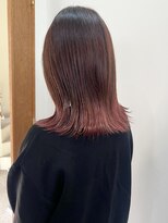 サクラ オモテサンドウ(SAKURA)&nbsp;裾カラーピンク×ピンクブラウン 表参道