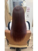 アンド ラ ブランシュ(&.La Blanche)&nbsp;ワンレン/赤髪カタログ/ピンク/小顔/髪質改善