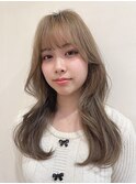 透明感カーキミルクティー/韓国風ヘア